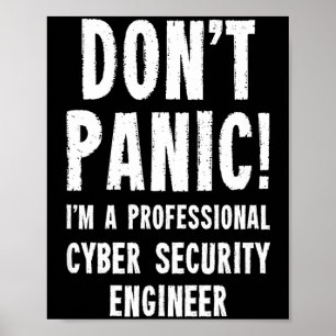 Póster Ingeniero de Ciberseguridad Camiseta