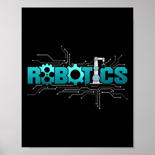 Póster Ingeniero de Robótica Robot Robotics