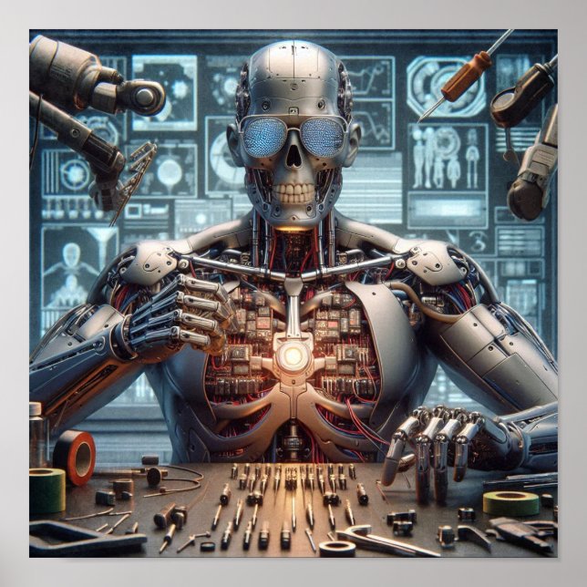 Póster Ingeniero de robots (Frente)
