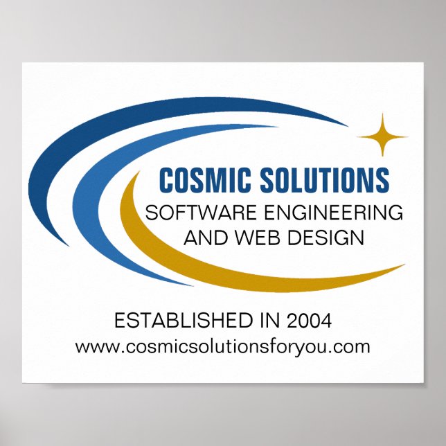 Póster Ingeniero de software cósmico Tecnología informáti (Frente)