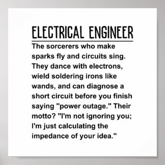 Póster Ingeniero eléctrico