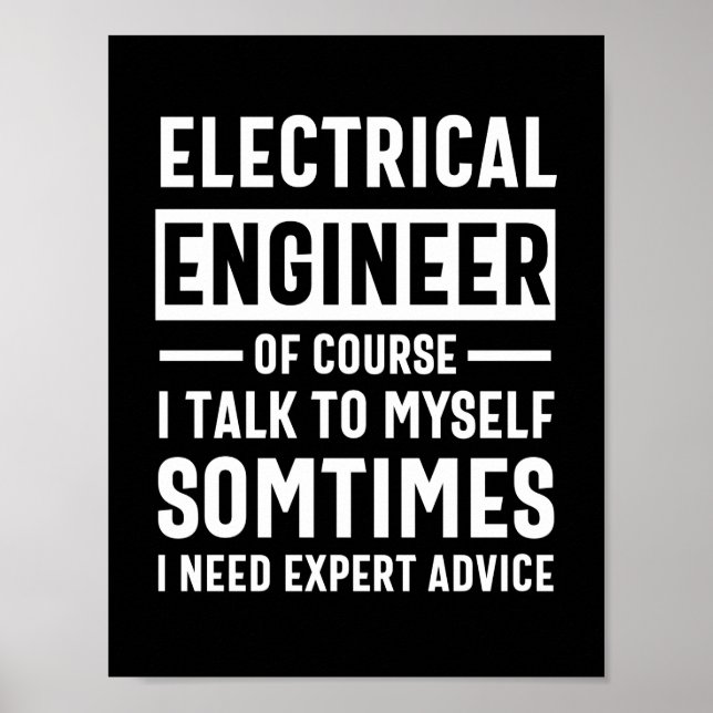 Póster Ingeniero eléctrico (Frente)