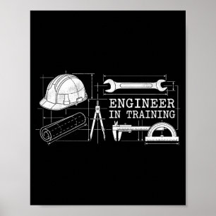 Póster Ingeniero en formación Ingeniero futuro Ingeniería