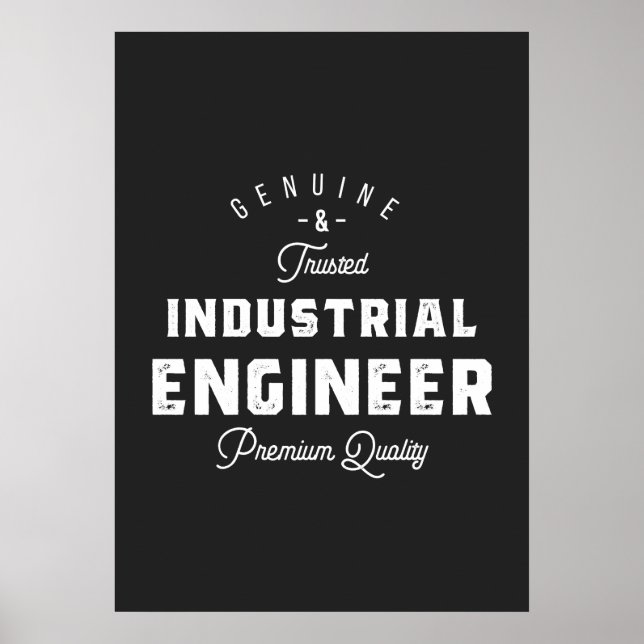 Póster Ingeniero industrial, genial, ingeniero, ingenierí (Frente)