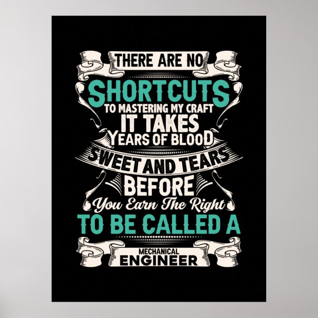 Póster Ingeniero Mecánico (Frente)