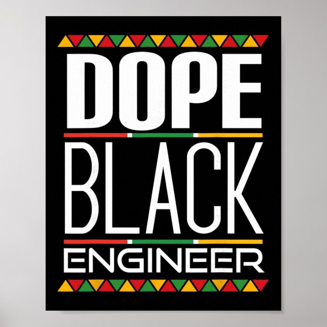 Póster Ingeniero Negro de Droga Mes de la Historia Negra (Frente)