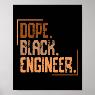 Póster Ingeniero negro de drogas melanina historia afroam