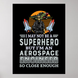 Póster Ingeniero Soy Ingeniero Aeroespacial