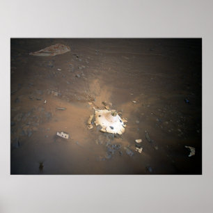 Póster Ingenuity Mars Helicopter/ Perseverancia Backshell