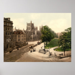 Póster Inglaterra antigua, College Green, Bristol Reino U