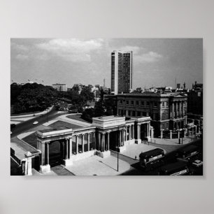 Póster Inglaterra antigua Londres Hyde park corner Hilton