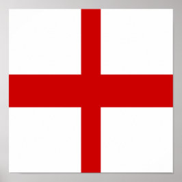 Póster Inglaterra Bandera País Inglés Orgullo Hogar