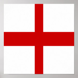 Póster Inglaterra Bandera País Inglés Orgullo Hogar