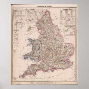 Póster Inglaterra, Gales