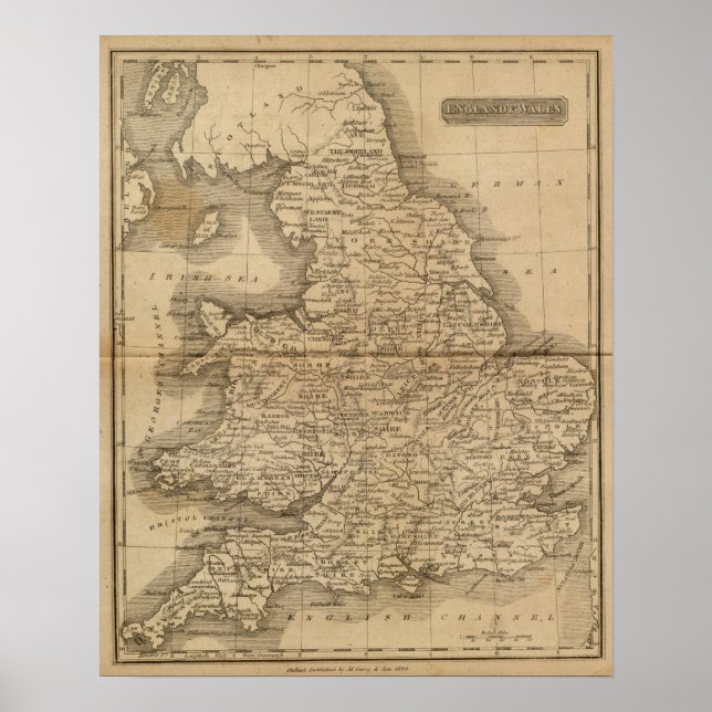 Póster Inglaterra, Gales 4 (Frente)