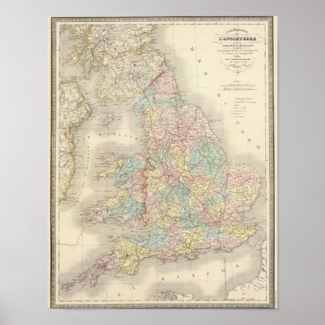 Póster Inglaterra, Gales 4 (Frente)