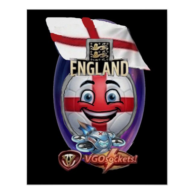 Póster Inglaterra-GBall (Anverso)