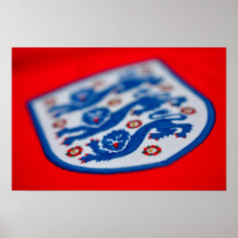 Póster Inglaterra Insignia de tres leones para la camiset