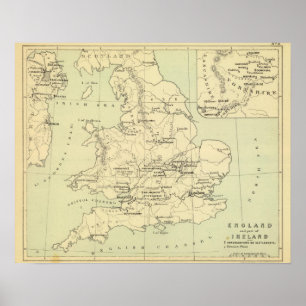 Póster Inglaterra, Irlanda