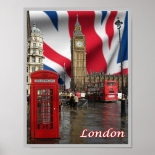 Póster Inglaterra - Londres - Big Ben -