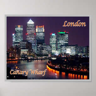 Póster Inglaterra - Londres - Canary Wharf -