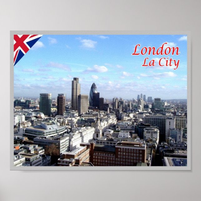 Póster Inglaterra - Londres - Ciudad - (Frente)