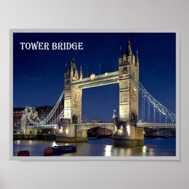 Póster Inglaterra - Londres - Tower Bridge - (Frente)