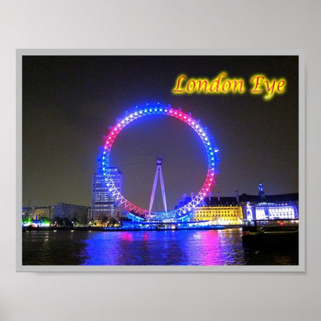 Póster Inglaterra - Ojo de Londres - (Frente)