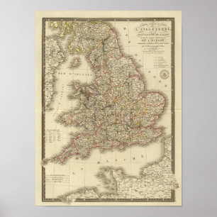 Póster Inglaterra, País de Gales
