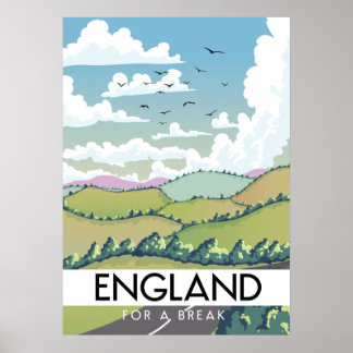 Póster Inglaterra por un descanso.