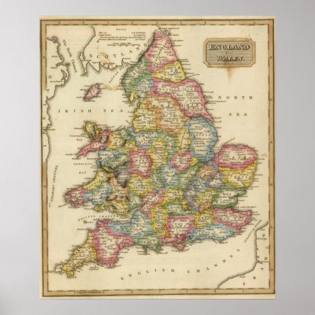 Póster Inglaterra y Gales (Frente)