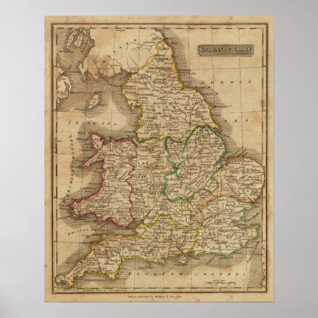 Póster Inglaterra y Gales 2 (Frente)