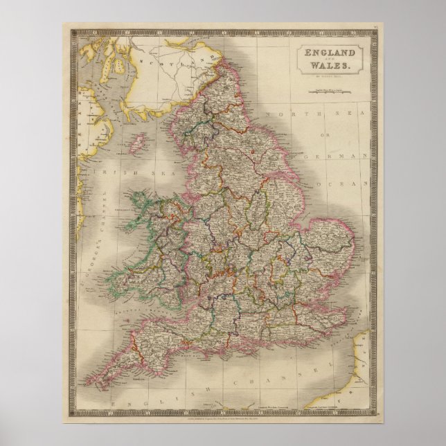 Póster Inglaterra y Gales 3 (Frente)