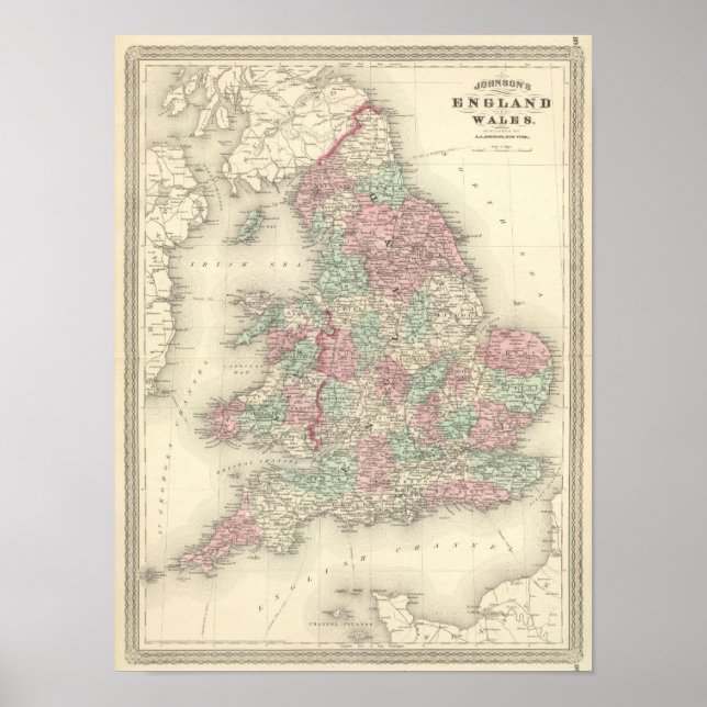 Póster Inglaterra y Gales 5 (Frente)