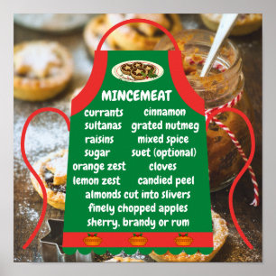 Póster Ingredientes de Mincemeat Apron