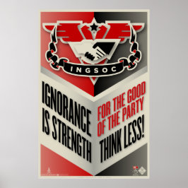 Póster INGSOC Ignorancia Es Poster De Fuerza