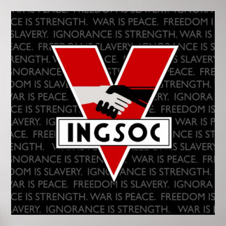 Póster INGSOC Inspirado en 1984