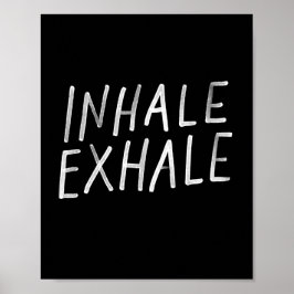 Póster Inhale, poster de yoga exhale