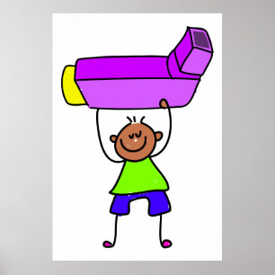 Póster Inhaler Kid