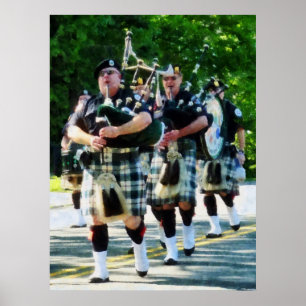 Póster INICIAR CON MENOR DE $20 - Línea de Bagpipers