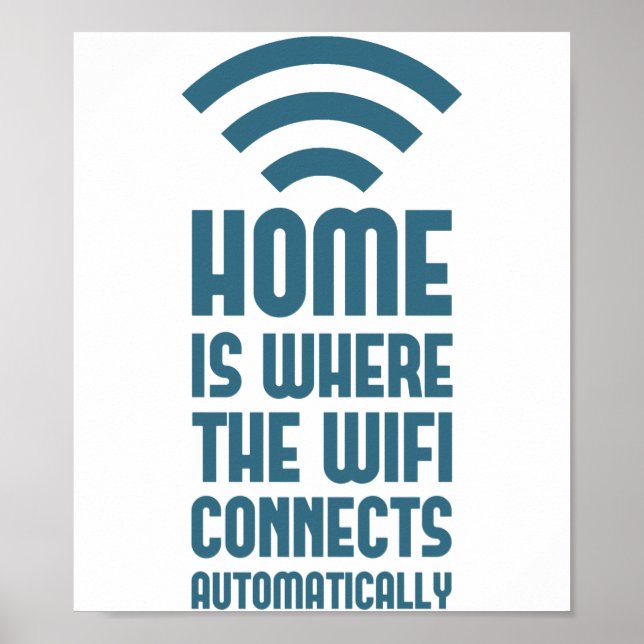 Póster Inicio Es Donde La WIFI Se Conecta Automáticamente (Frente)