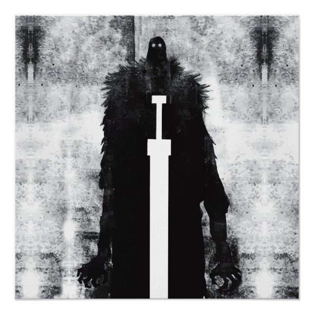 Póster Ink Talking Fantasy V02 Un caballero del infierno (Anverso)