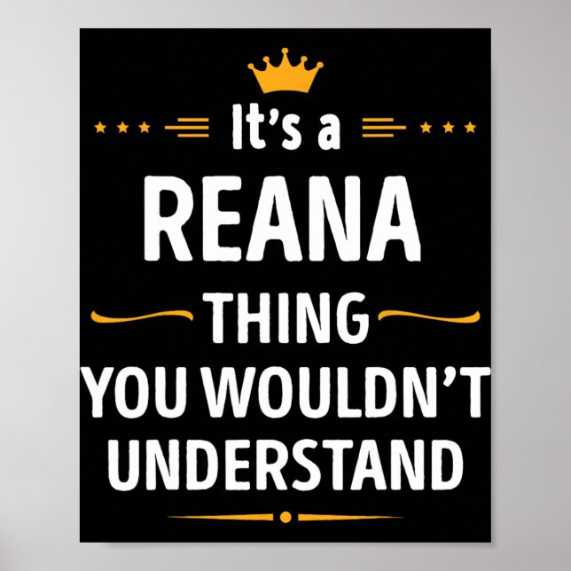 Póster Inked Creation - Its A Reana Thing You Wouldn't Un (Frente)
