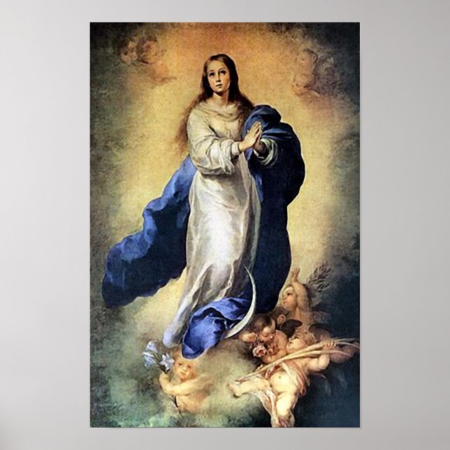Póster Inmaculada Concepción 01A Virgin Mary Poster (Frente)