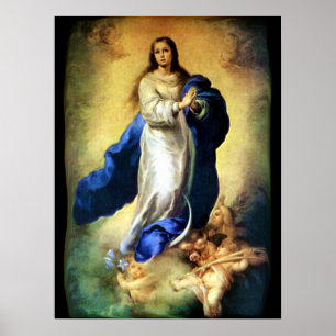 Póster Inmaculada Concepción del Virgen María - Murillo