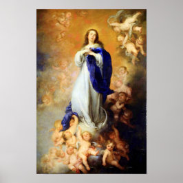 Póster Inmaculada Concepción Virgen María Asunción 04