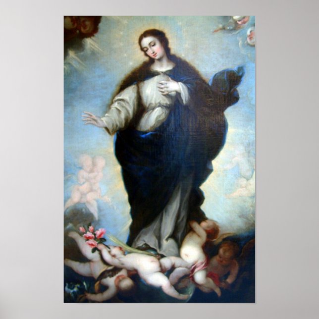 Póster Inmaculada Concepción Virgen María Asunción 05 (Frente)