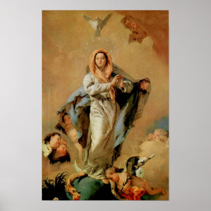 Póster Inmaculada Concepción Virgen María Asunción 07
