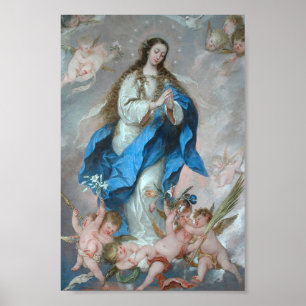 Póster Inmaculada suposición de concepto Virgin Antolinez