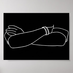 Póster Inmune A Sugerencias Actitud De Armas Cruzadas